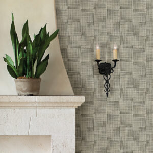 Ting Light Grey Lattice Wallpaper