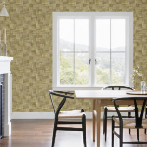 Ting Brown Lattice Wallpaper