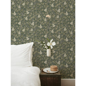 Pirum Green Pear Wallpaper