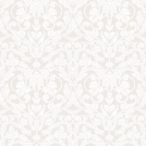 Rosali Cream Scroll Damask Wallpaper