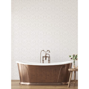 Rosali Cream Scroll Damask Wallpaper