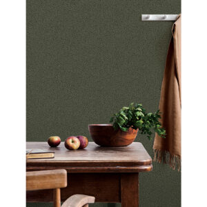 Anna Dark Green Fern Trail Wallpaper