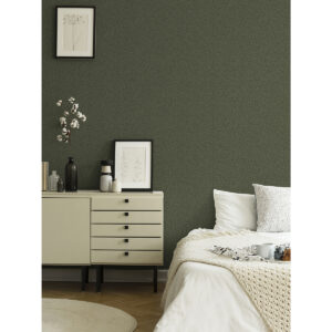 Anna Dark Green Fern Trail Wallpaper