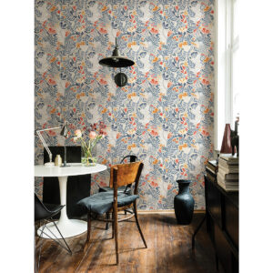 Brittsommar Light Blue Woodland Floral Wallpaper
