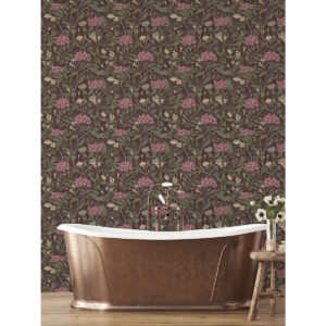 Hybbe Purple Hydrangea Garden Wallpaper