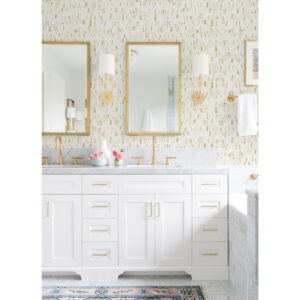 Dwell Gold Brushstrokes Wallpaper