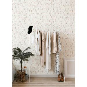Dwell Pink Brushstrokes Wallpaper