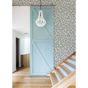 Electra Grey Leopard Spot String Wallpaper