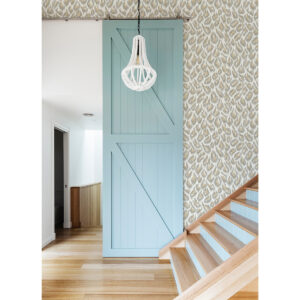 Electra Wheat Leopard Spot String Wallpaper