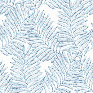 Finnley Blue Inked Fern Wallpaper