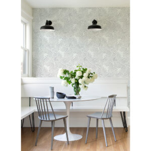 Finnley Grey Inked Fern Wallpaper
