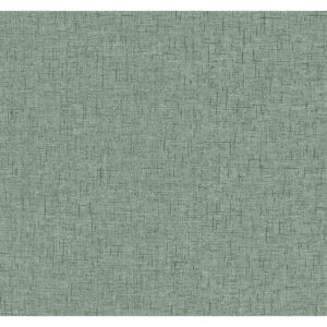 Bentley Green Faux Linen Wallpaper
