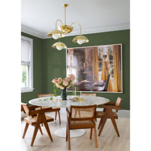 Twilight Moss Geometric Wallpaper