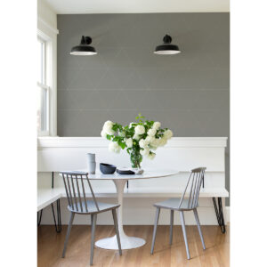 Twilight Silver Geometric Wallpaper