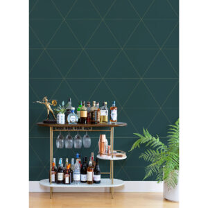 Twilight Indigo Geometric Wallpaper