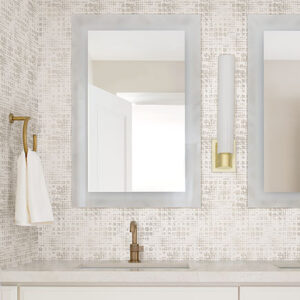 Celeste Platinum Circle Grid Wallpaper