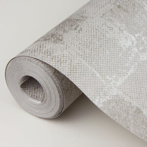 Varak Silver Textured Wallpaper