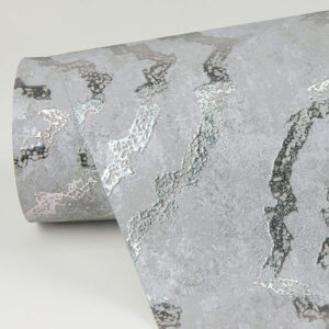 Uma Silver Medallion Wallpaper