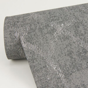 Ziva Silver Metallic Trellis Wallpaper
