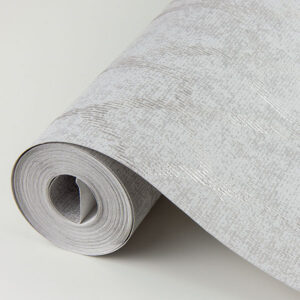 Ziva Platinum Metallic Trellis Wallpaper