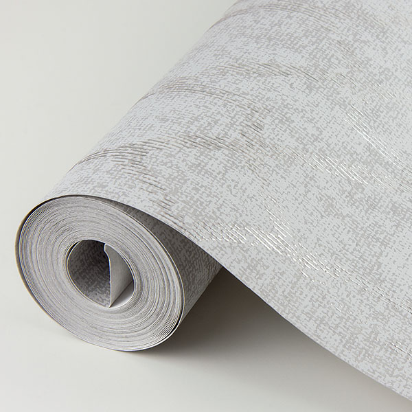 Ziva Platinum Metallic Trellis Wallpaper - Image 4