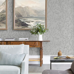 Koura Platinum Branches Wallpaper