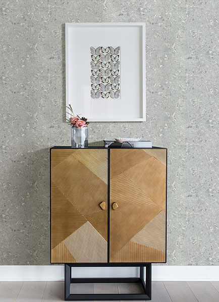 Kulta Silver Cement Wallpaper - Image 2