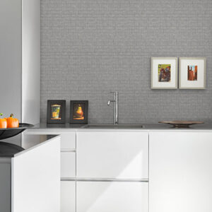 Namari Sterling Distressed Tile Wallpaper