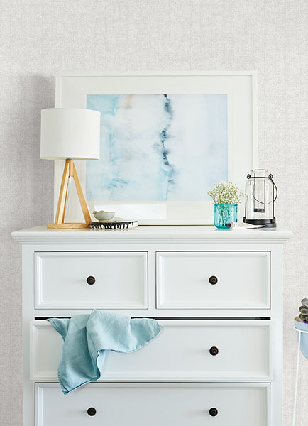 Janus Grey Textured Tile Wallpaper - Image 2