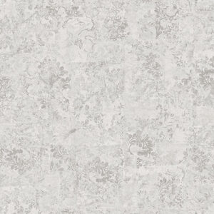 Eisen Silver Abstract Botanical Wallpaper