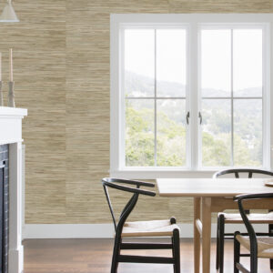 Sogen Neutral Knotted Grasscloth Wallpaper