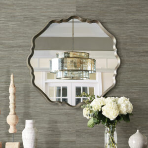 Shandong Sea Green Grasscloth Wallpaper