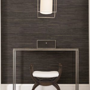 Shandong Chocolate Grasscloth Wallpaper