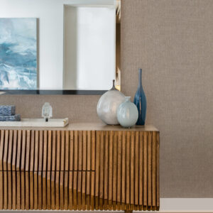Gaoyou Light Grey Paper Weave Wallpaper