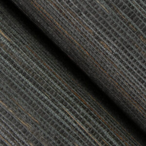 Shandong Charcoal Grasscloth Wallpaper
