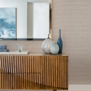 Gaoyou Beige Paper Weave Wallpaper