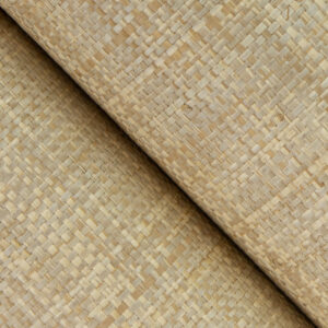 Cheng Light Brown Woven Grasscloth Wallpaper