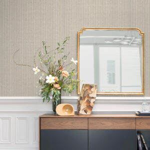 Liqin Light Grey String Wallpaper