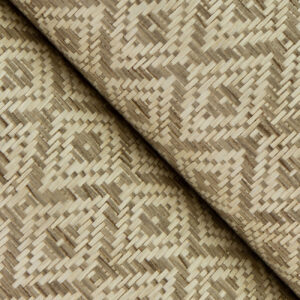 Hui Beige Paper Weave Wallpaper