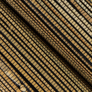 Mayleen Black Grasscloth Wallpaper