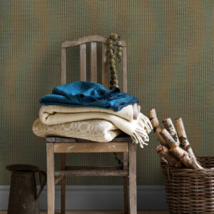 Ruolan Aqua Woven Wallpaper