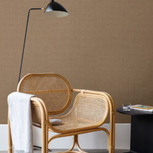 Huiqing Brown Geometric Weave Wallpaper