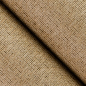 Huiqing Brown Geometric Weave Wallpaper