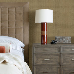Ehuang Wheat Modern Basketweave Wallpaper