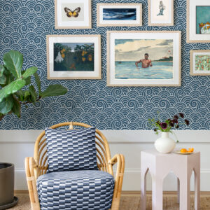 Alorah Blue Wave Wallpaper