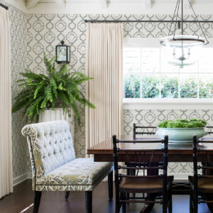 Gallina Charcoal Trellis Wallpaper