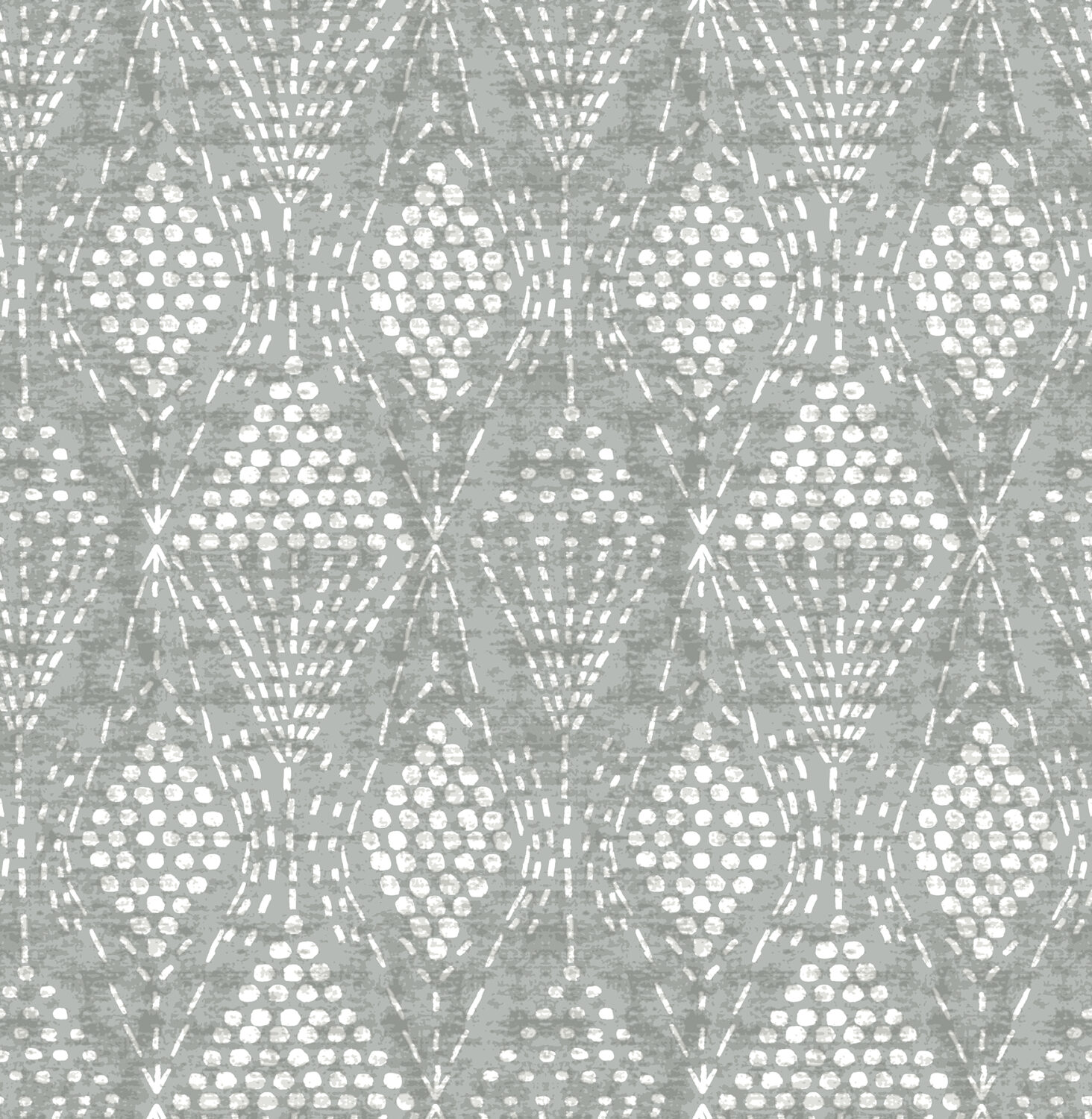 Grady Grey Dotted Geometric Wallpaper
