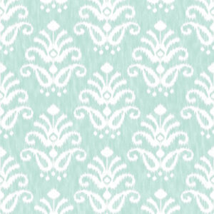 Keaton Aqua Medallion Wallpaper