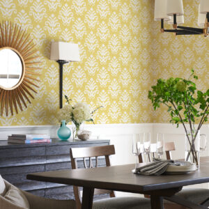 Keaton Yellow Medallion Wallpaper