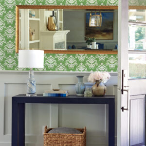 Keaton Green Medallion Wallpaper